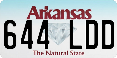 AR license plate 644LDD