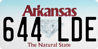 AR license plate 644LDE
