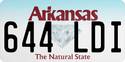 AR license plate 644LDI