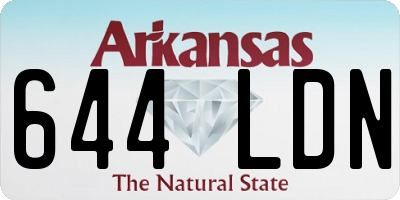 AR license plate 644LDN
