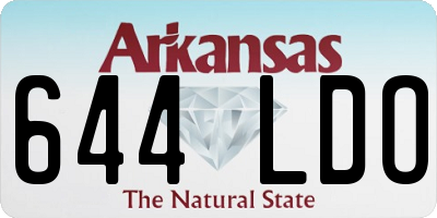 AR license plate 644LDO