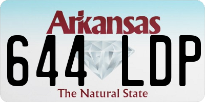 AR license plate 644LDP