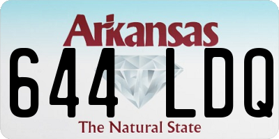 AR license plate 644LDQ