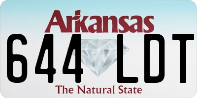 AR license plate 644LDT