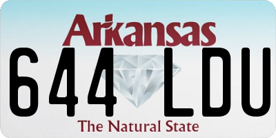 AR license plate 644LDU