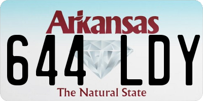 AR license plate 644LDY