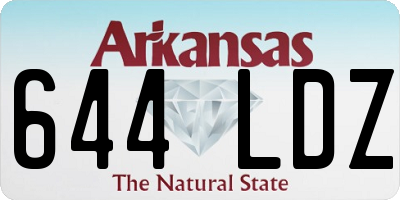 AR license plate 644LDZ