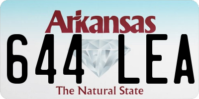 AR license plate 644LEA