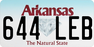 AR license plate 644LEB