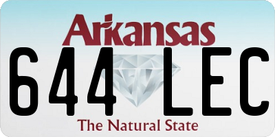 AR license plate 644LEC