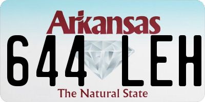 AR license plate 644LEH