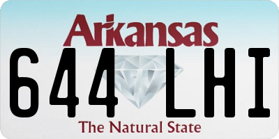 AR license plate 644LHI