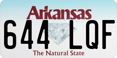 AR license plate 644LQF