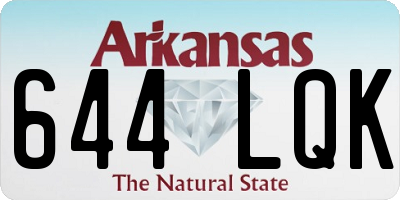 AR license plate 644LQK