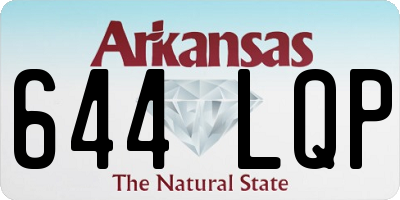 AR license plate 644LQP