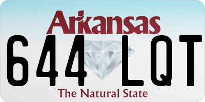 AR license plate 644LQT