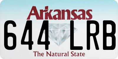 AR license plate 644LRB