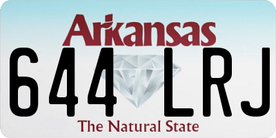 AR license plate 644LRJ