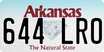 AR license plate 644LRO