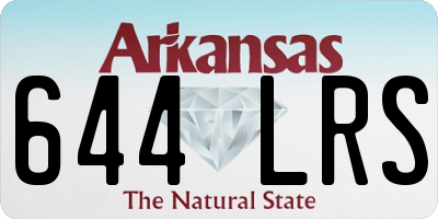AR license plate 644LRS
