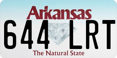 AR license plate 644LRT