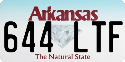 AR license plate 644LTF
