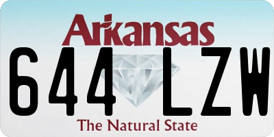 AR license plate 644LZW