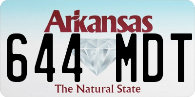AR license plate 644MDT