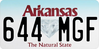 AR license plate 644MGF