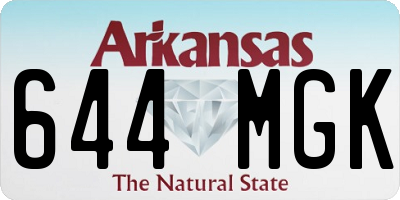 AR license plate 644MGK