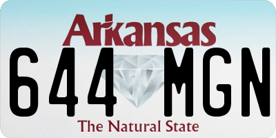 AR license plate 644MGN