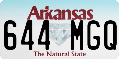 AR license plate 644MGQ