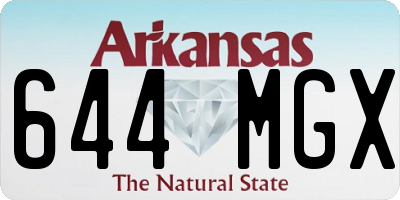 AR license plate 644MGX
