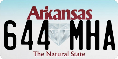 AR license plate 644MHA