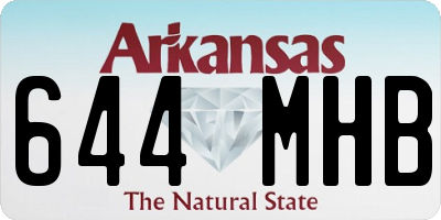 AR license plate 644MHB