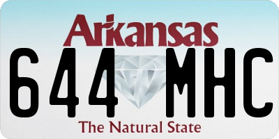AR license plate 644MHC