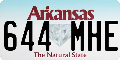 AR license plate 644MHE
