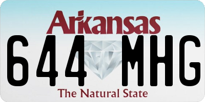 AR license plate 644MHG