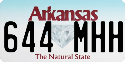 AR license plate 644MHH