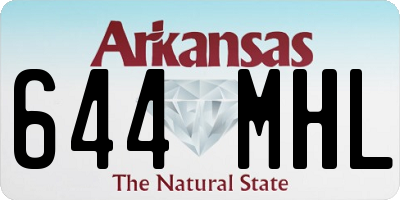 AR license plate 644MHL