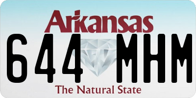 AR license plate 644MHM