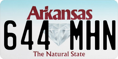 AR license plate 644MHN
