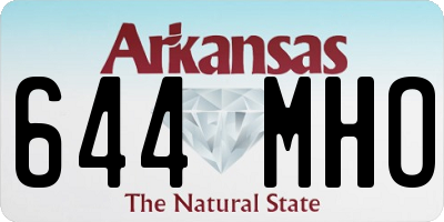 AR license plate 644MHO