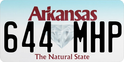 AR license plate 644MHP