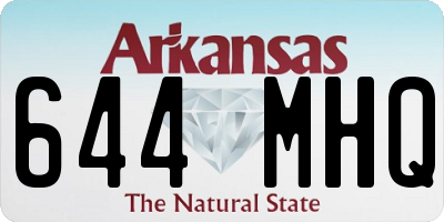 AR license plate 644MHQ