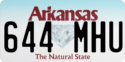 AR license plate 644MHU