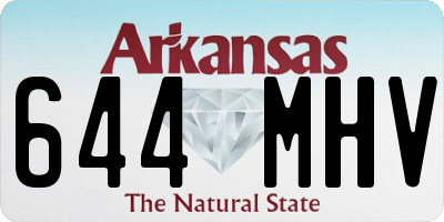 AR license plate 644MHV
