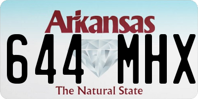 AR license plate 644MHX