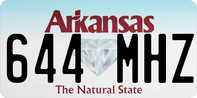 AR license plate 644MHZ