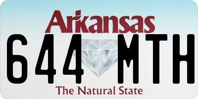 AR license plate 644MTH